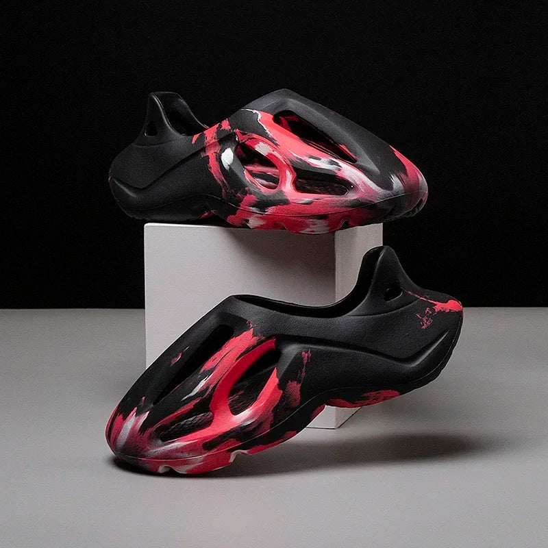 EVA sandals for adults, injection-molded casual beach shoes for men and women, soft and non-slip slippers, sizes 36-47