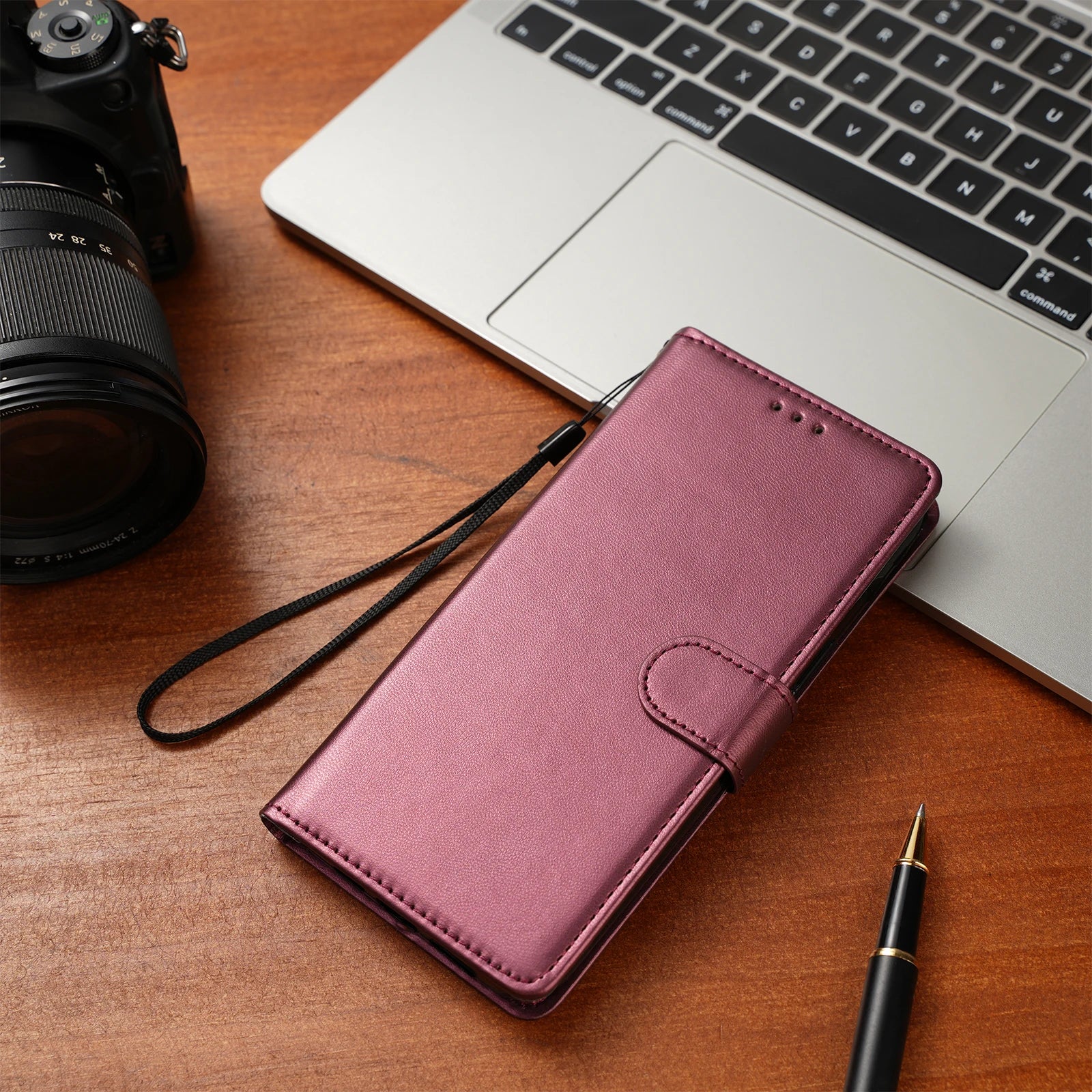 Leather Protective Case for iPhone 15 14 13 12 Mini 11 Pro Max X XR XS Max 7 8 6 6s Plus SE 2020 2022, Flip Wallet Case with Stand