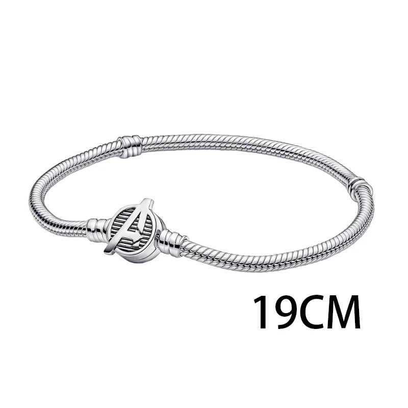 Cuentas MINISO de Plata de Ley 925 para pulseras de Potter de Harry 3mm originales 925, colgante para mujer, joyería DIY, regalos - CR mark