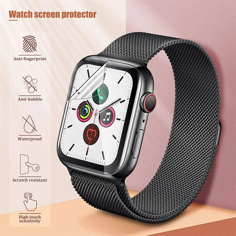 1-5 pcs Hydrogel Film for Apple Ultra 49mm 7 8 9 41mm 45mm Screen Protector for Apple Watch Series 6 5 4 SE 3 44mm 42mm 40mm 38mm