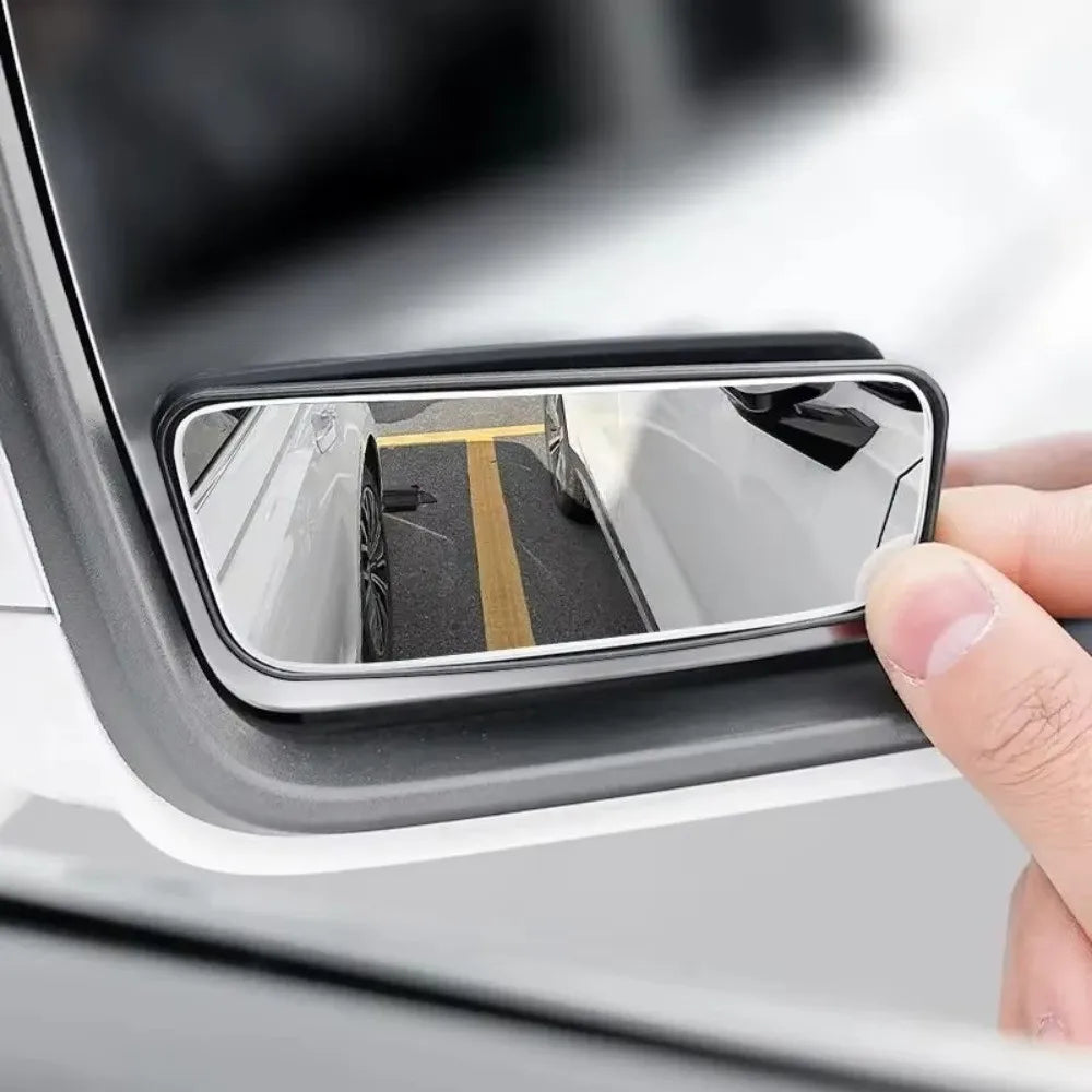 360 Degree Adjustable Blind Spot Mirror, Round Frame, Vibration Proof Convex Rearview Mirror, Anti-Glare Wide Angle View, 2 pcs.