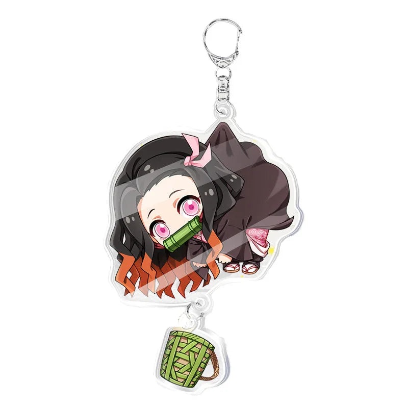 New Demon Slayer Acrylic Decoration Anime Tanjirou Nezuko Badge Cosplay Party Gift Fan Gift