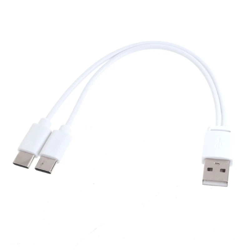 USB splitter cable, USB A male for typing, charging cable splitter male for phone