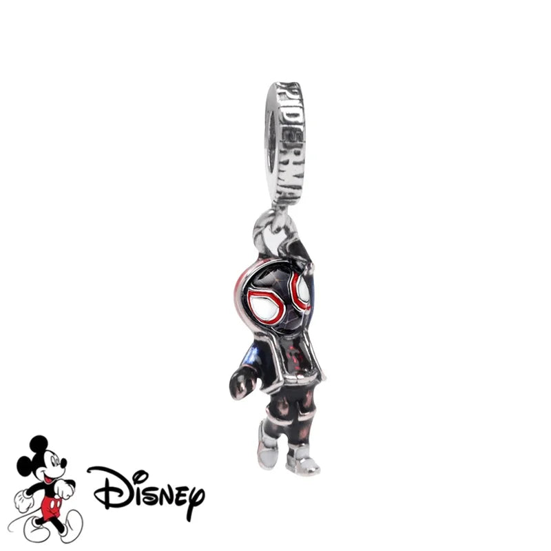 New DIY Jewelry Charms from the Disney Marvel Universe, Spider-Man Gifts, Captain America Pendant Charms, Compatible with Original Silver Bracelets and Necklaces