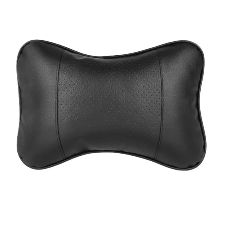 Car seat headrest with breathable mesh, car safety head and neck support, relaxing pillow, cushion, car protector
