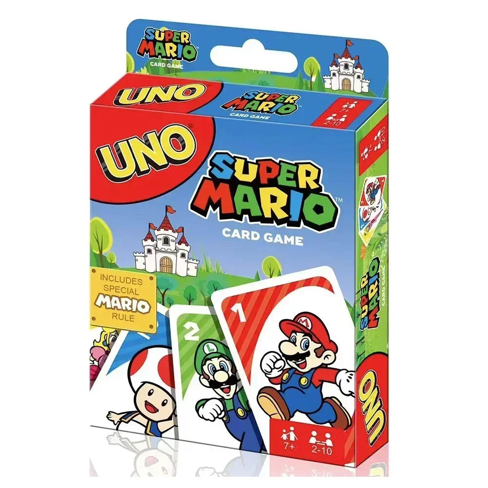 ¡UNO FLIP! Juego de Mesa Pokémon, Anime, Dibujos Animados, Patrón de Figura de Mario, Entretenimiento Familiar Divertido, Juego de Cartas One Piece, Uno, Regalos de Navidad