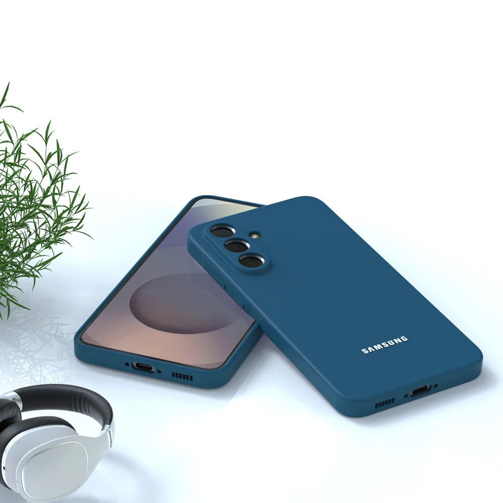 For Samsung Galaxy A56 A36 A16 A55 A35 A15 A54 A34 S25 S24 S23 Soft Liquid Silicone Case Ultra Thin Shockproof Back Cover for Phone