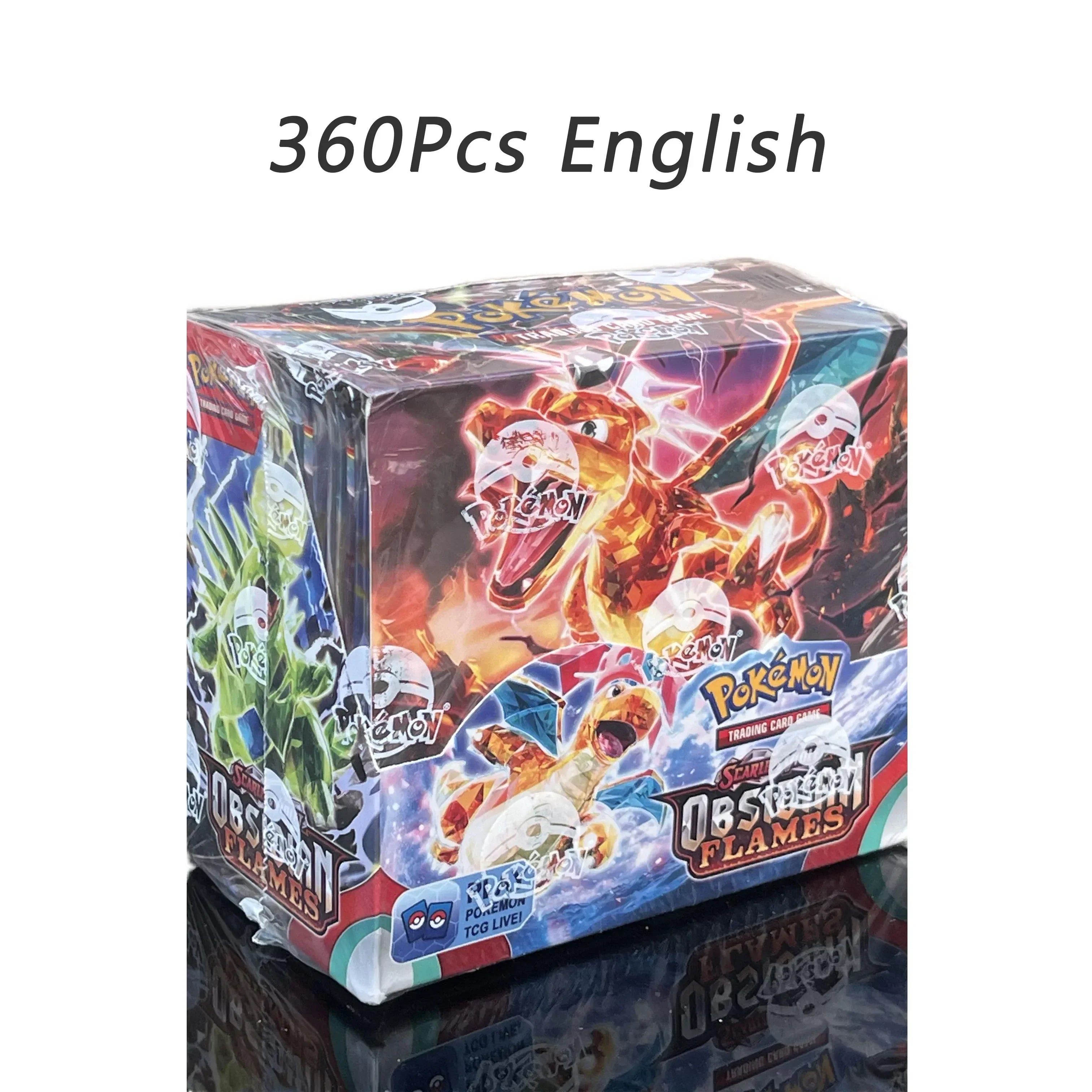 324/360 Uds versión en inglés Pokémon TCG: escarlata y violeta 151 clásicos caja de refuerzo de expansión tarjeta comercial Pokemon paquete de 36 cajas de regalo
