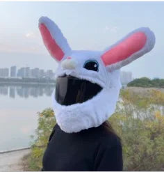 Cubierta protectora para casco, conjunto de felpa esponjosa de dibujos animados para motocicleta, funda protectora de cara completa, especial de seguridad para motocicleta - CR mark