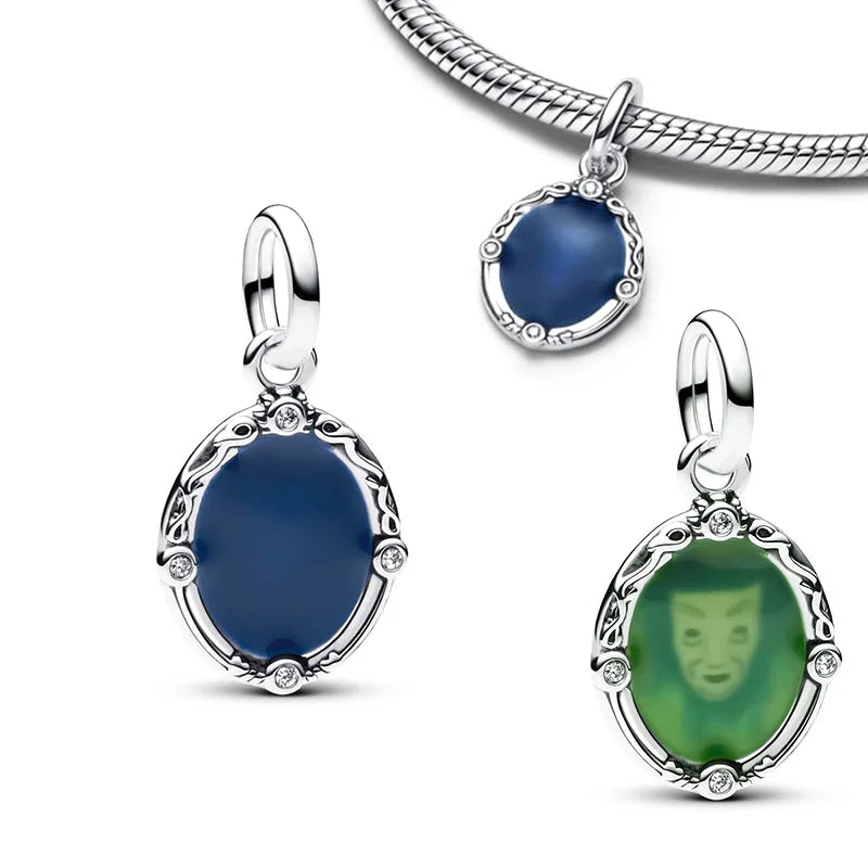 Abalorios de Plata de Ley 925 con Diseño de Demogorgon Móvil, Compatibles con Pulseras de Cadena de Serpiente con Cierre Original, Joyería DIY, Regalo