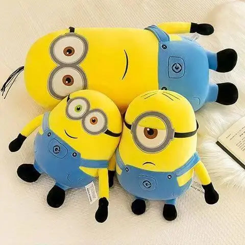 Despicable Me película de dibujos animados juguetes de peluche lindo Minion Plushie Bob Stuart Kevin cosas suaves muñeca decoración de la habitación regalo de cumpleaños para niños - CR mark