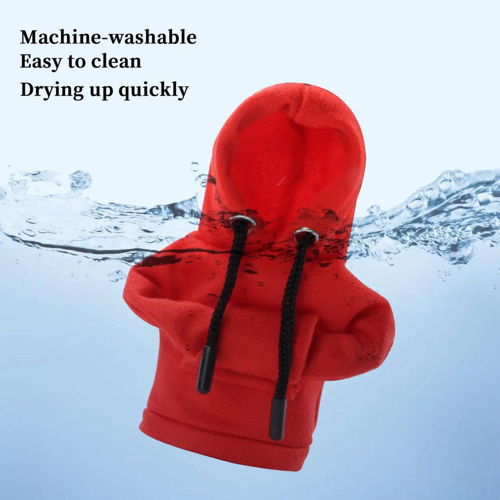 Cubierta de palanca de cambios de coche, Sudadera con capucha pequeña, palanca de cambios creativa, cubierta de manija de palanca de cambios, cubierta de ropa de palanca de coche