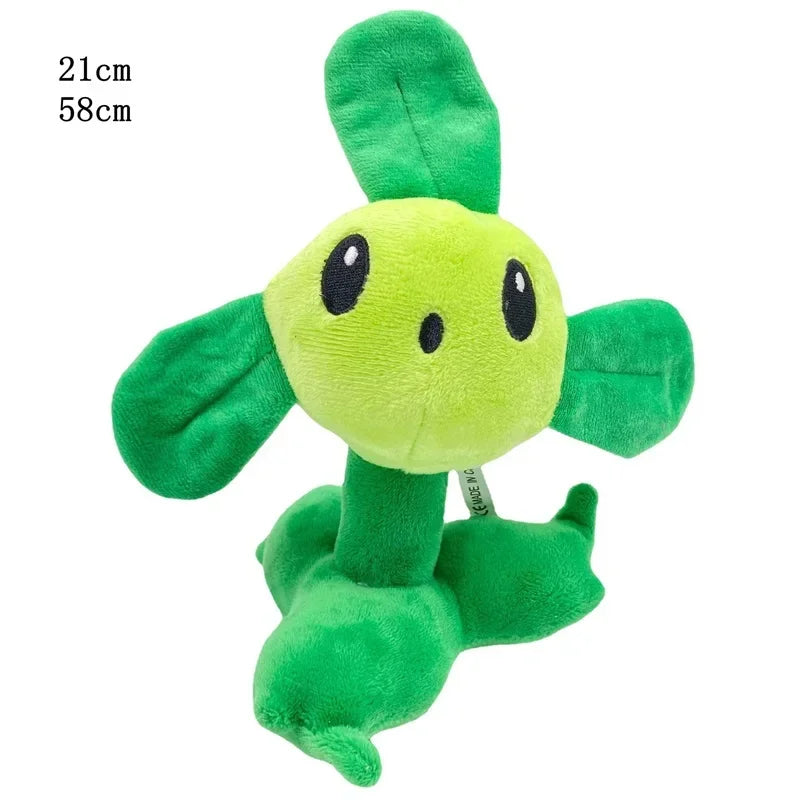 18cm Plants vs Zombies Peashooter Plush Toy Cute Snow Pea Threepeater Soft Stuffed Toys Gifts for Kids
