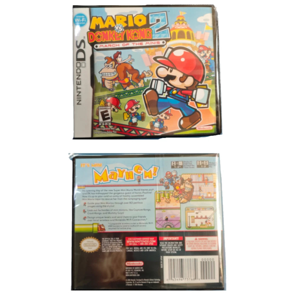 Tarjeta de juego DS NDS Mario vs. Donkey Kong 2Mario y Luigi Bowsers Inside Story Versión de EE. UU. (versión de tarjeta R4) para NDSL 2DS 3DS