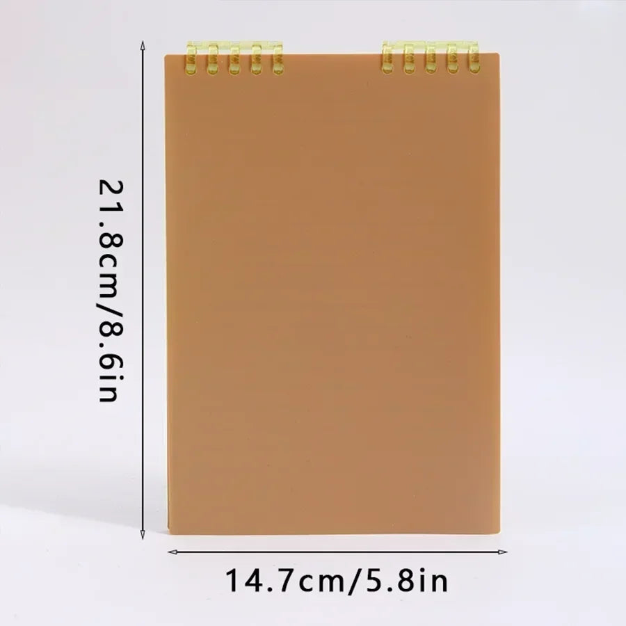 A5 notebook with 60 thick sheets, spiral binding, loose-leaf notebooks with lined pages for notepad, spiral booklet, office stationery