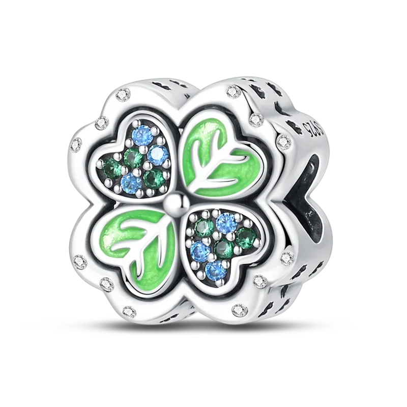 Colgante de plata de ley 925 con diseño de flor, árbol y manzana, cuentas finas DIY, compatible con pulseras de abalorios originales, joyería para mujer Diy - CR mark