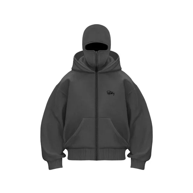 2025 New Men's Hoodie Loose Zip-Up Jacket Star Gothic Fashion Punk Y2k Hip Hop Harajuku Clothing Oversized Hoodies for Men