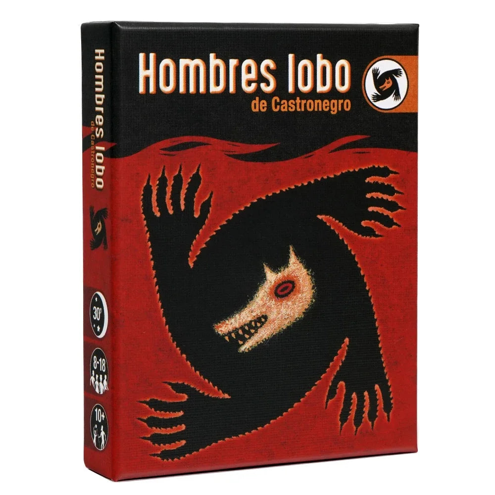 Hombres Lobo de Castronegro, Juego de Cartas, Juego de Mesa de Estrategia para Familias, Fiestas, Reuniones de Amigos, Divertido Juego de Deducción Social
