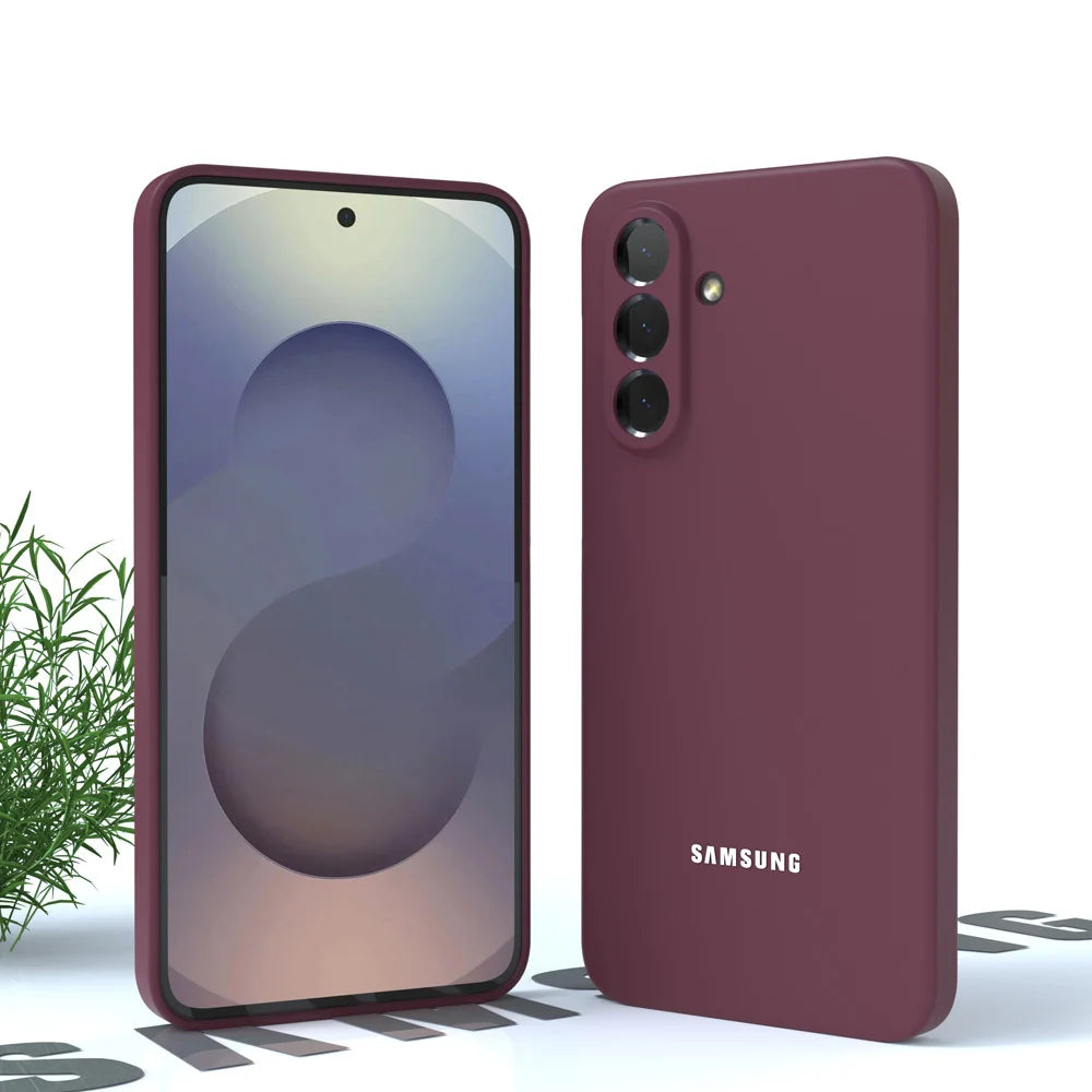 For Samsung Galaxy A56 A36 A16 A55 A35 A15 A54 A34 S25 S24 S23 Soft Liquid Silicone Case Ultra Thin Shockproof Back Cover for Phone