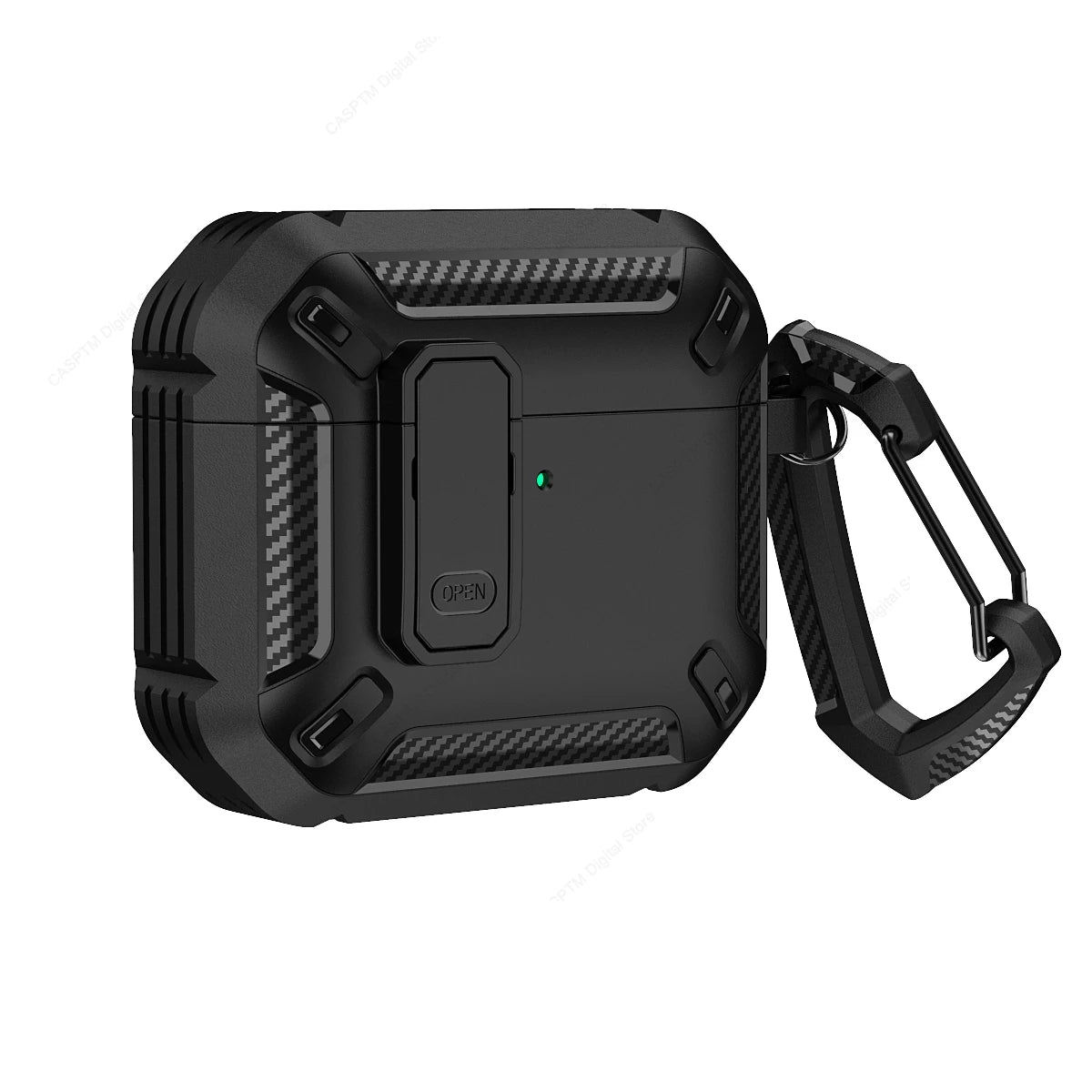 Secure Lock Case for AirPods 4, Protective TPU PC Case for Apple AirPods 4, Headphone Accessories with Hook