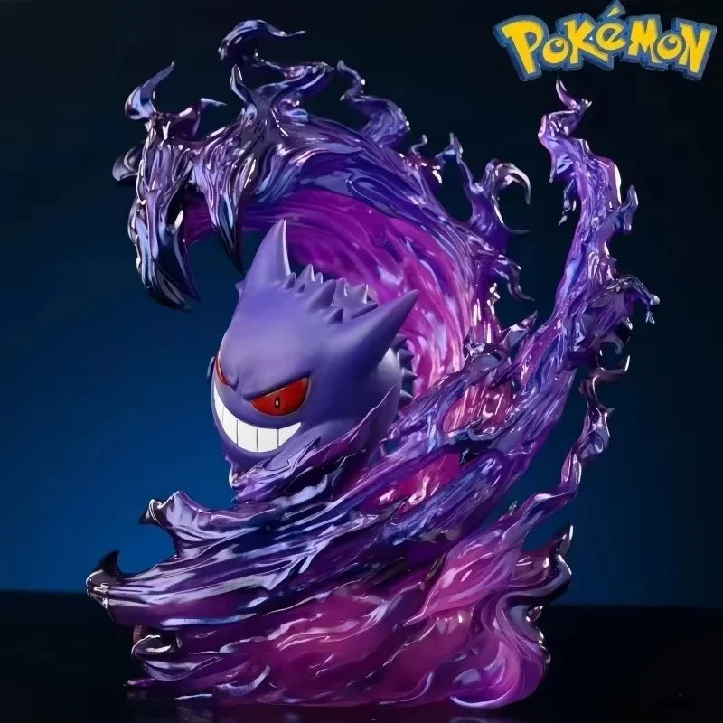 Figura de Pokémon Gengar de 18cm, estatua coleccionable de modelo de acción de Anime para exhibición, regalo de cumpleaños de Navidad y Halloween - CR mark