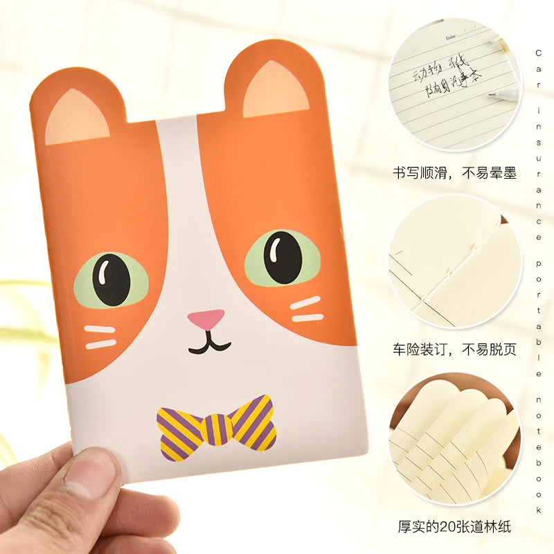 10pcs/lot Cute Kawaii Small Animals Notebook Students Note Diary Creative Mini Portable Notepad Student Prizes Korean Stationery