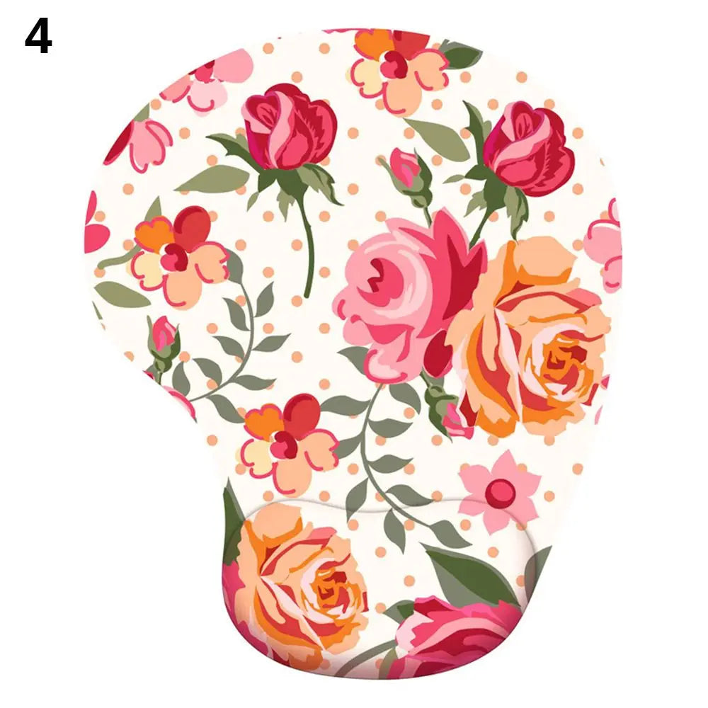 Silicone mouse pad with wrist rest, ergonomic, non-slip, for gaming, desktop, PC, laptop