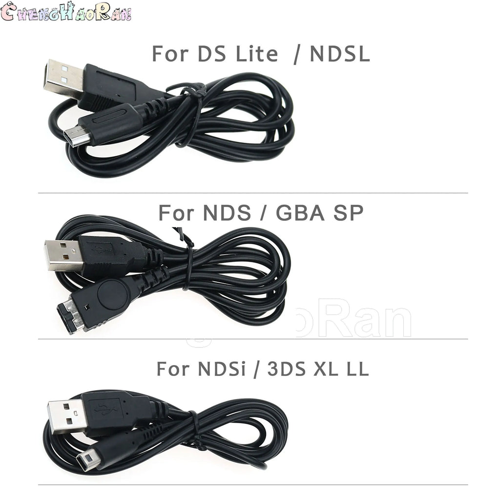 1 unidad nuevo juego cargador de datos USB Cable de alimentación de carga para Nintendo DS Lite DSL NDSL para NDSi 3DS nuevo 3DS XL LL NDS GBA SP