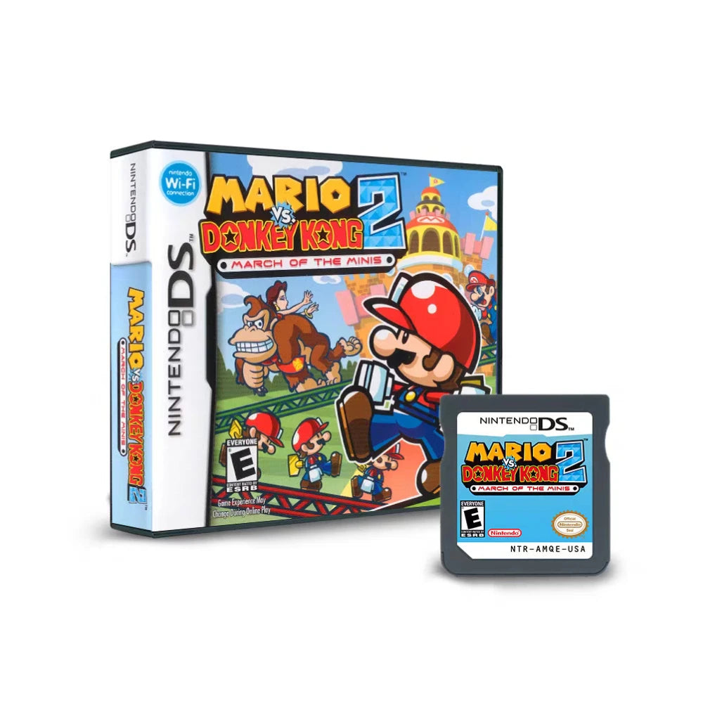 Tarjeta de juego DS NDS Mario vs. Donkey Kong 2Mario y Luigi Bowsers Inside Story Versión de EE. UU. (versión de tarjeta R4) para NDSL 2DS 3DS
