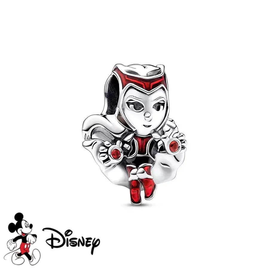 New DIY Jewelry Charms from the Disney Marvel Universe, Spider-Man Gifts, Captain America Pendant Charms, Compatible with Original Silver Bracelets and Necklaces