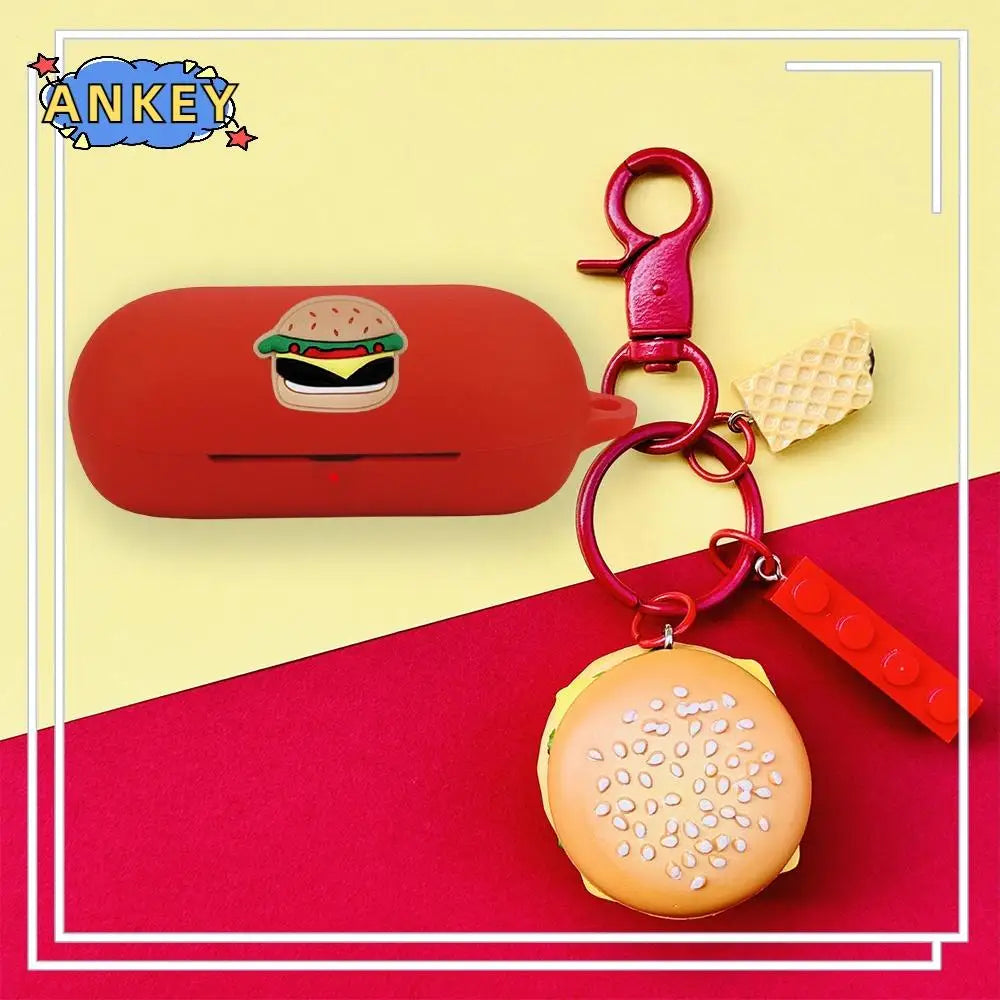 Silicone case for OPPO Enco Buds2 Pro, cute panda earphone case, soft protective cover, leather with pendant