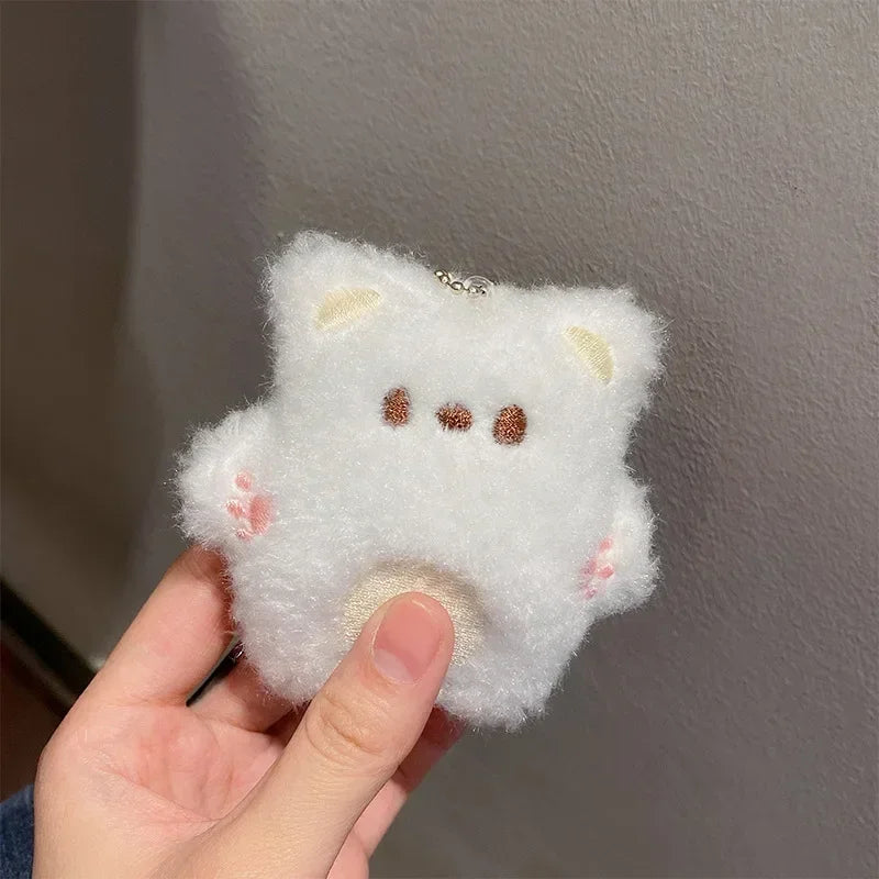 Funny Chihuahua Plush Toy Keychain Pendant Puppy Pet Stuffed Chihuahua Doll Weird Cute Realistic Plush Chihuahua Friend Gift