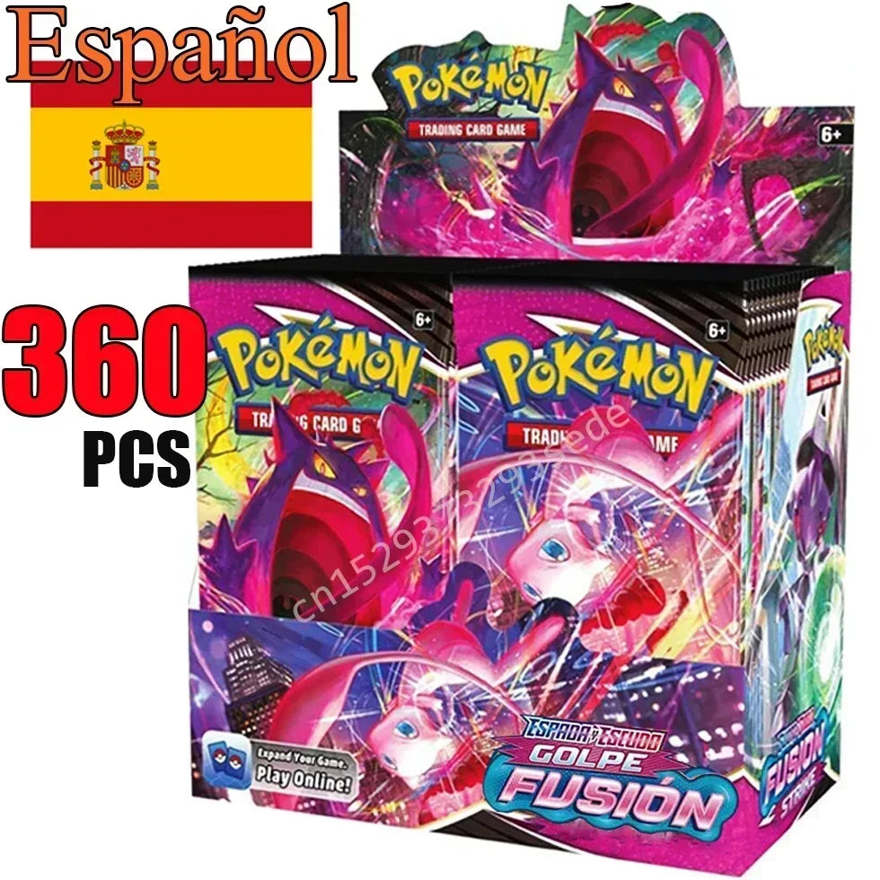 New Pokemoned cards in Spanish, French crown in English, ZENITH, silver, temperature, lost origin, shining stars, Pokemon collectible toys