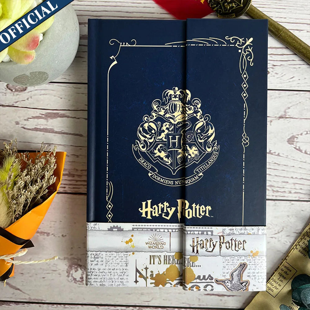 Genuine Harry Potter Magic Authentic Retro Notebook Hogwarts Slytherin Color Page Notebooks Student Cartoon Diary Book Gifts