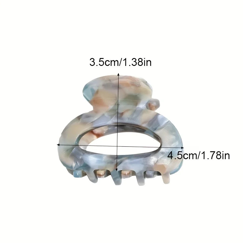 Small and sweet oval hair clip for women, secure grip hair accessories, ponytail clips, pretty hair clips, sophisticated style