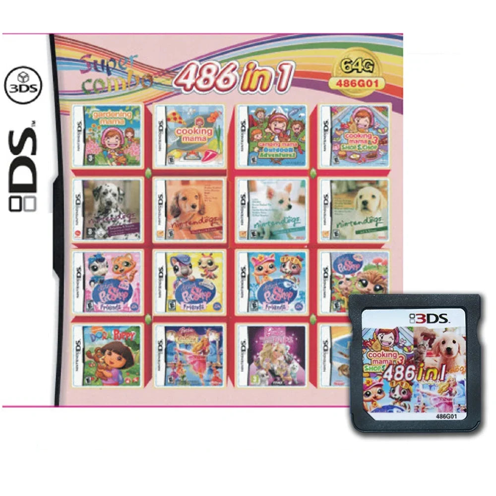 4300 en 1 Compilación DS NDS 3DS 3DS NDSL Cartucho de juego Tarjeta Videojuego Reproductor portátil (tarjeta R4)