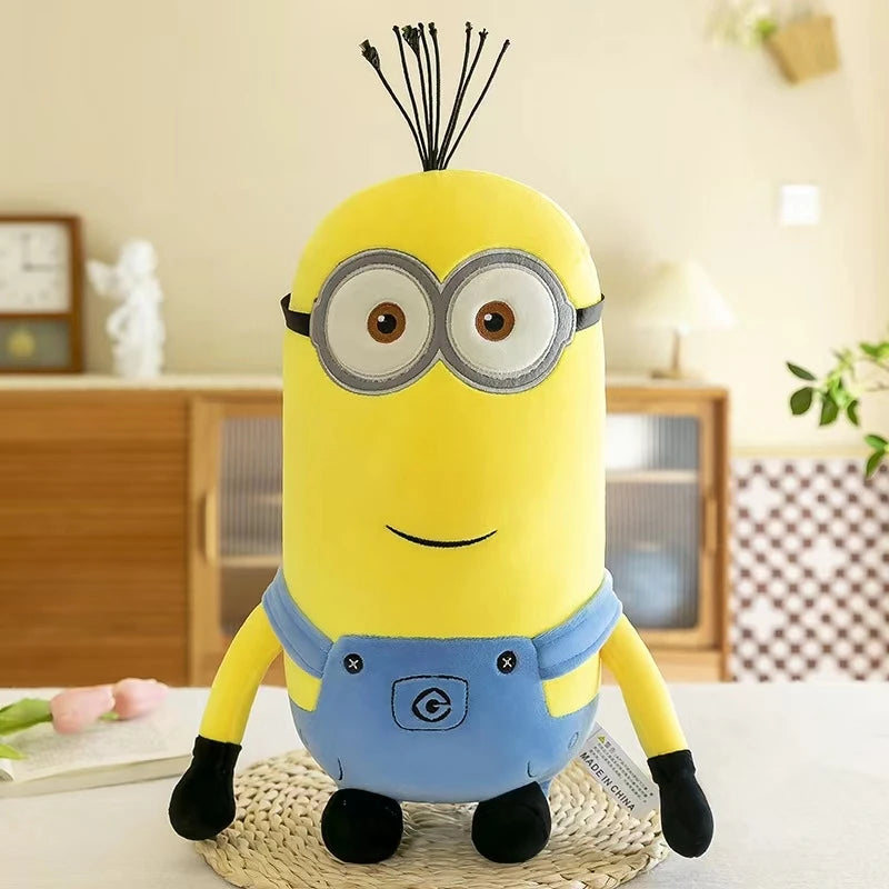 Despicable Me película de dibujos animados juguetes de peluche lindo Minion Plushie Bob Stuart Kevin cosas suaves muñeca decoración de la habitación regalo de cumpleaños para niños - CR mark
