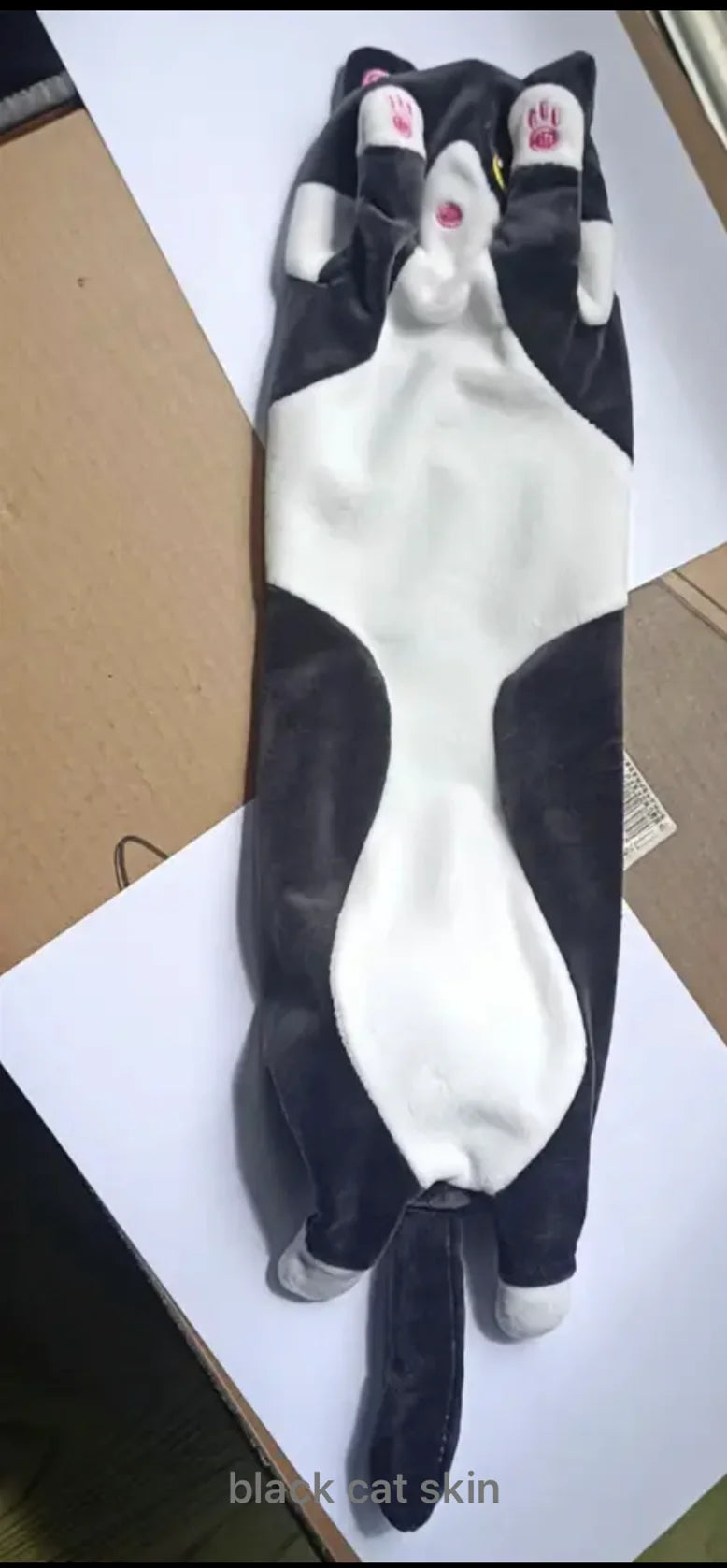 50/70/90/110/130cm divertido alegría lindo suave gato largo juguetes de peluche pausa Oficina siesta almohada cama dormir decoración del hogar muñeca para niños niña regalo