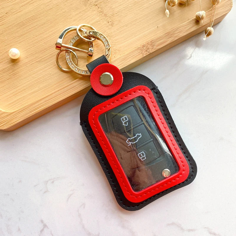 Bolsa de almacenamiento de llaves Universal 4,5*8cm funda para llave de coche accesorios de carcasa de protección remota