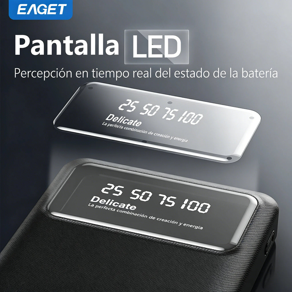 Eaget 10000mAh Power Bank 12W carga rápida Powerbank cargador de batería portátil para iPhone 16Pro 15 14 13 Xiaomi Switch Samsung