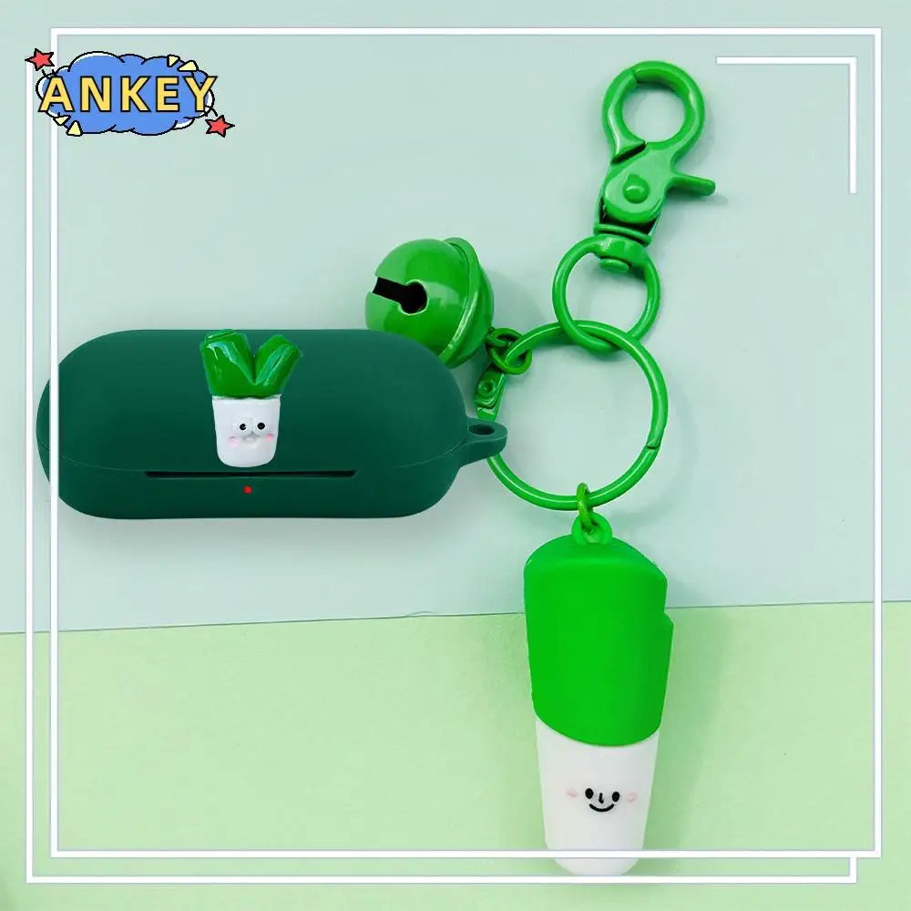 Silicone case for OPPO Enco Buds2 Pro, cute panda earphone case, soft protective cover, leather with pendant