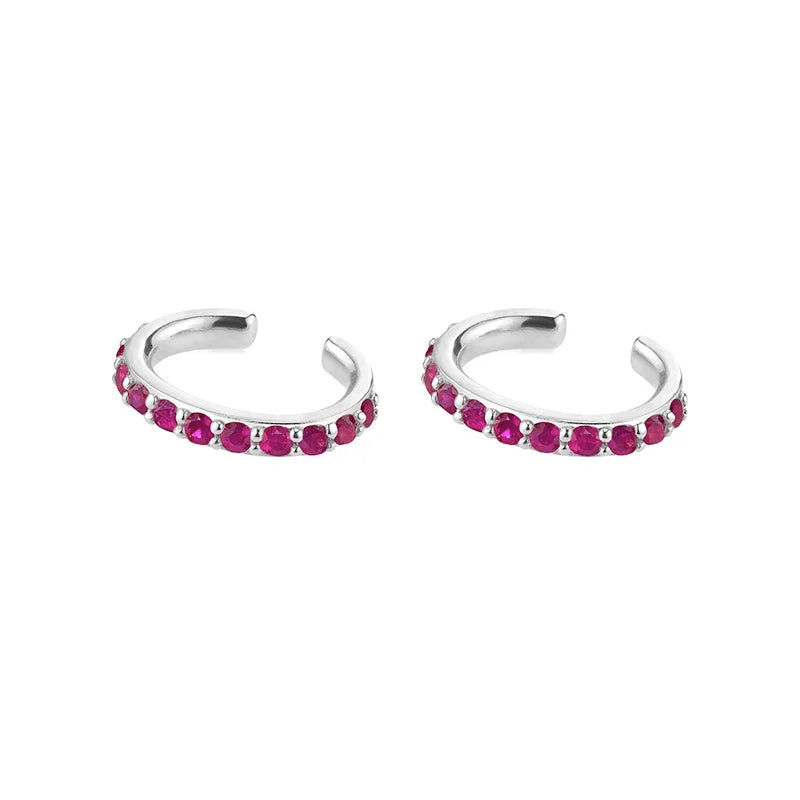 KYOUNUO-Conjunto de pendientes colgantes rellenos de oro y plata para mujer, puños para las orejas, pendientes de aro con forma de flor y mariposa de circón, joyería al por mayor - CR mark
