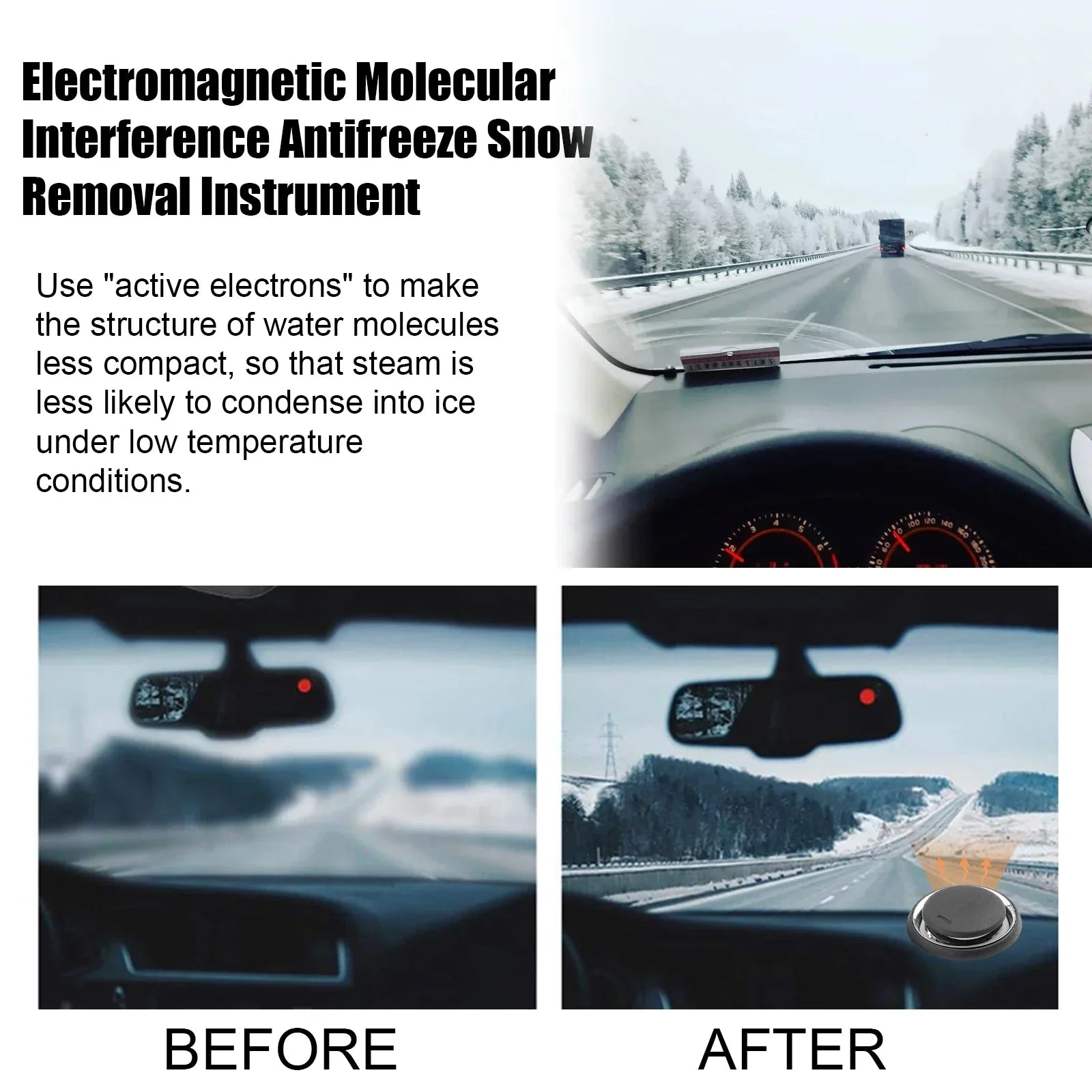 Instant Electromagnetic Car Defroster: Portable Defroster and Windshield Defroster
