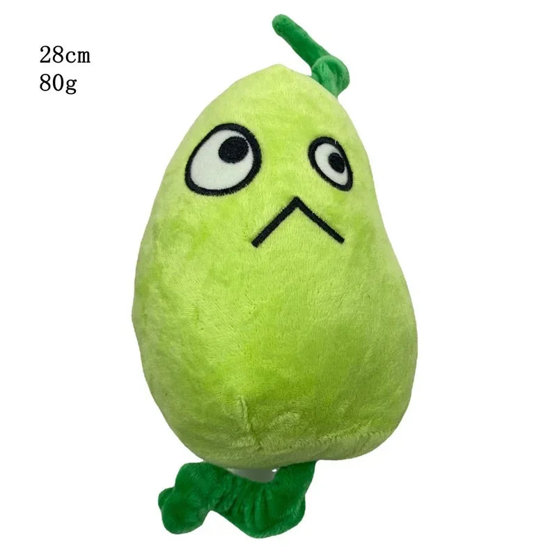 18cm plantas vs Zombies Peashooter muñeco de peluche lindo guisante de nieve Threepeater juguetes de peluche suaves regalos para niños