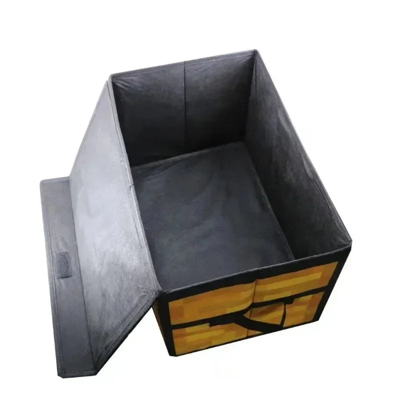 Caja de almacenamiento estilo píxel, organizador de manta de ropa plegable de gran capacidad, caja de tela a prueba de polvo para decoración del hogar y habitación de niños