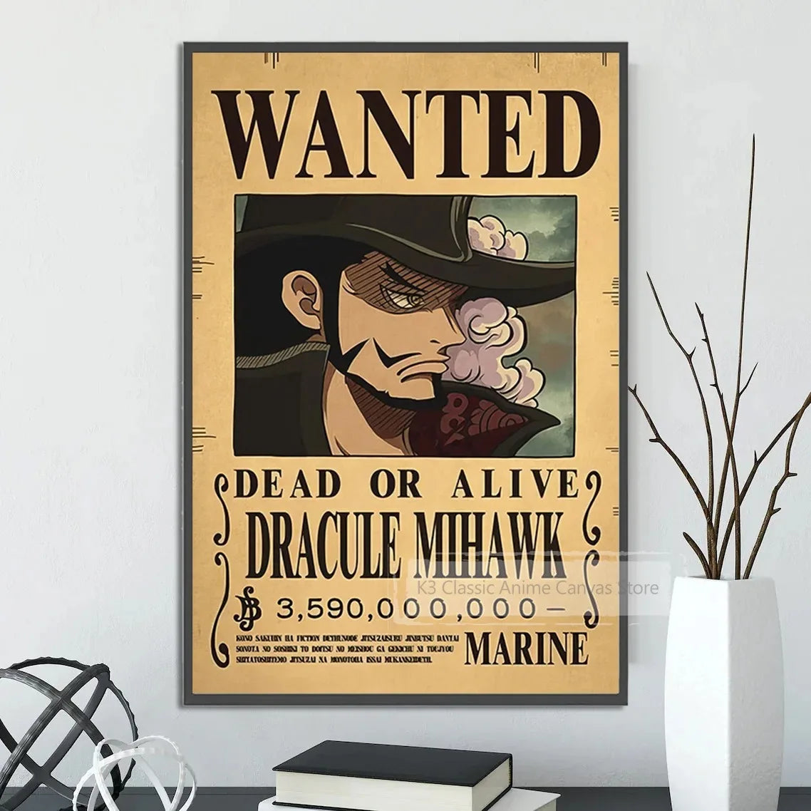 One-piece canvas poster, bounty list, Luffy wallpaper, Ace, Nami figures, home decor, Zoro anime painting, Sanji wall art