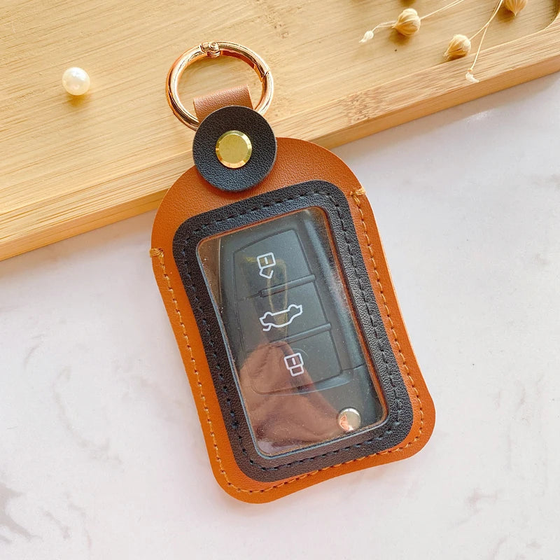 Bolsa de almacenamiento de llaves Universal 4,5*8cm funda para llave de coche accesorios de carcasa de protección remota