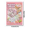 45 Pcs. Miniature Scenes, Cartoon Landscape Sticker Book, DIY 3D Stickers, Cabin Scenes, Back to School Gifts for Kids