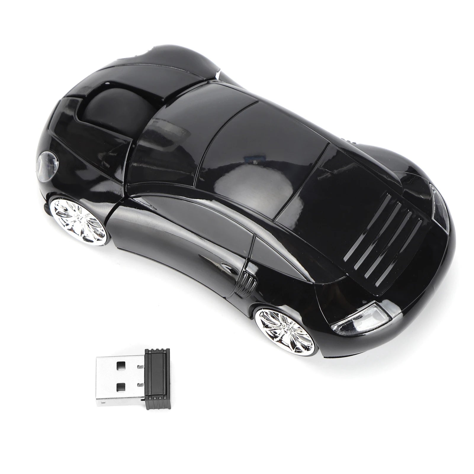 Portable Car Mouse, 2.4G Smart Wireless Car Mouse with USB Receiver for Office, Laptop, Tablet