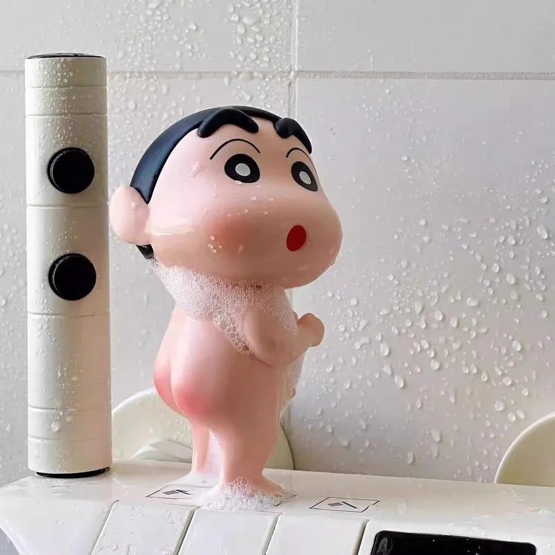 Crayón de baño Shin Chan, decoración bonita, accesorios para lavabo de baño, muebles para el hogar, gama alta, pequeño y único